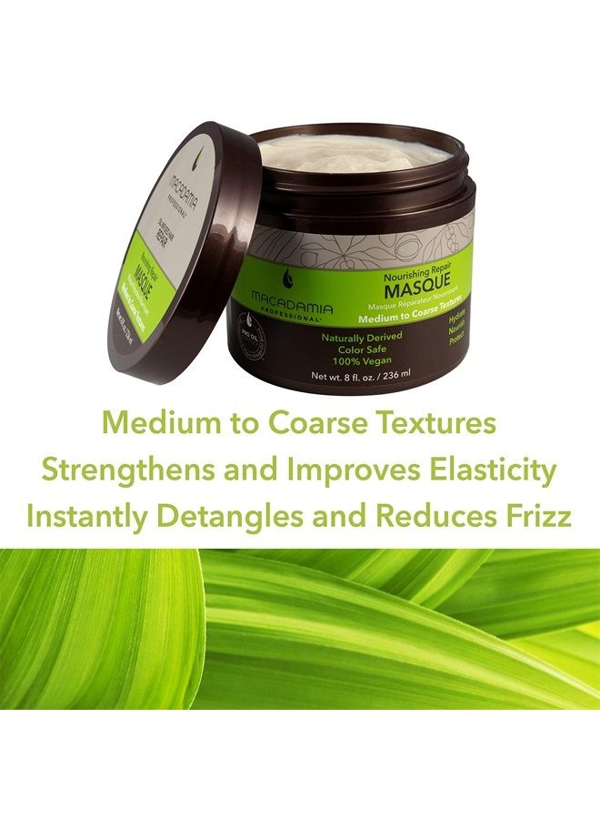 Macadamia Professional Hair Care Sulfate & Paraben Free Natural Organic Cruelty-Free Vegan Hair Products Nourishing Repair Hair Masque-Replenishes Moisture, Strengthens & Improves Elasticity-8 FL Oz - Image 2