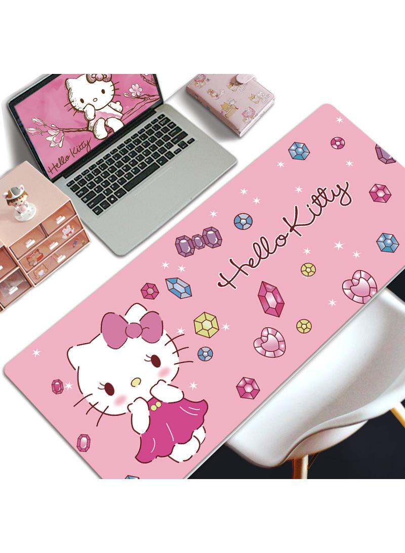 Y&D Hello Kitty Gift For Girls Gaming Mouse Pad Extended Large Mat Desk Pad Stitched Edges Mousepad Long Mouse Pad And Non-Slip Rubber Base Mice Pad 800X300X4mm - Image 1