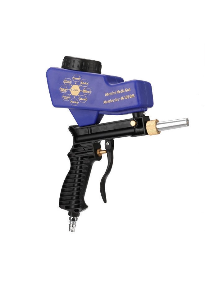 NIBEMINENT - Portable Gravitation Sandblasting Machine Black/Blue 32centimeter - Image 1