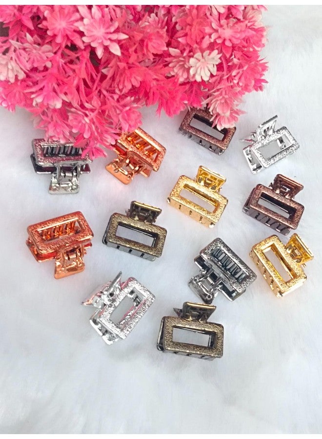 DENICRAAS Small shiny multi color hair claw clips for women's - Image 2