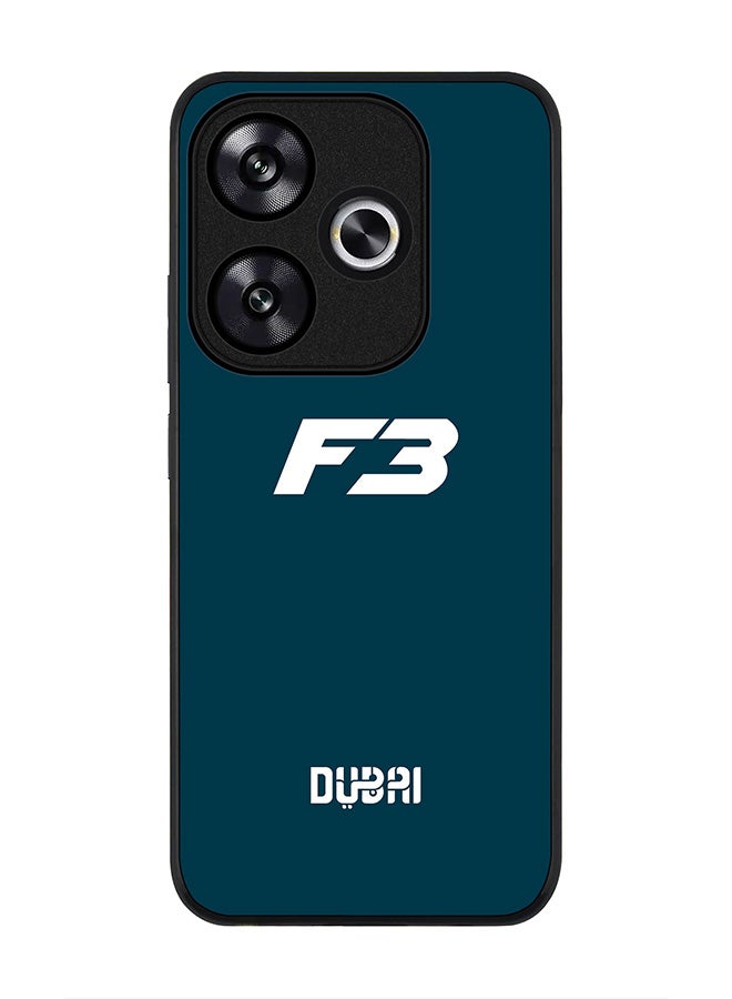 Stylizedd Rugged Black edge case for Xiaomi Poco F6 / Xiaomi Redmi Turbo 3, Slim fit Soft Case Flexible Anti Drop TPU Gel Thin Cover -  Faz3 Dubai Blue - Image 1