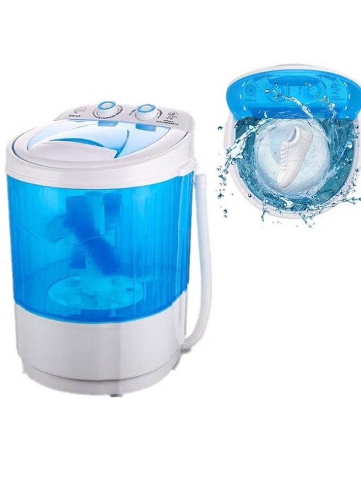 Dreamzon Shoe Washing Machine Small Household, Portable Lazy Washing Machine, 360° Cleaning, 10 Minutes Fast Cleaning, Safe Material Does Not Hurt Shoes Blue/White  - Image 1