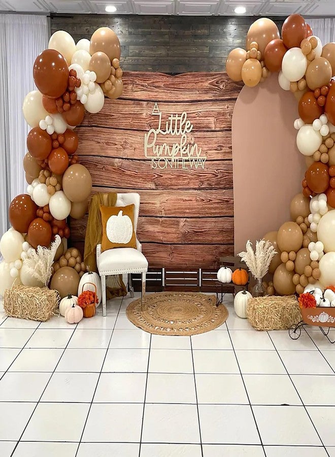 QENWWENG Our little Pumpkin is on the way Sign for Backdrop,Wooden Pumpkin Theme Baby Shower Party Decorations for Autumn Theme,Gender Reveal Party Decorations - Image 2