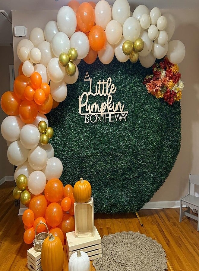 QENWWENG Our little Pumpkin is on the way Sign for Backdrop,Wooden Pumpkin Theme Baby Shower Party Decorations for Autumn Theme,Gender Reveal Party Decorations - Image 5