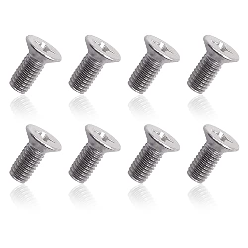 RBOKO 8PCS Stainless Steel Retaining Screws for Front and Rear, Stainless Steel Brake Disc Rotor Screws, 936-000-601-40-H, Compatible with Acura, Honda, Kia Models and Hyundai - Image 1