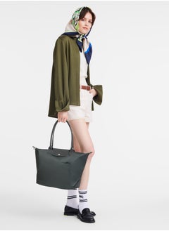 Longchamp LE PLIAGE GREEN L TOTE BAG Graphite - Recycled Canvas  Women's handbag shoulder bag  - Image 2