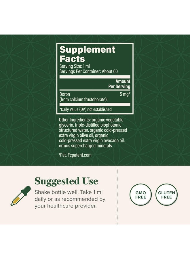 Global Healing Center - Boron Supplement for Men and Women - More Bioavailable Than Liposomal for Bone Health, Metabolism, and Enhanced Magnesium Absorption, 5 mg (2 Oz) - Image 3