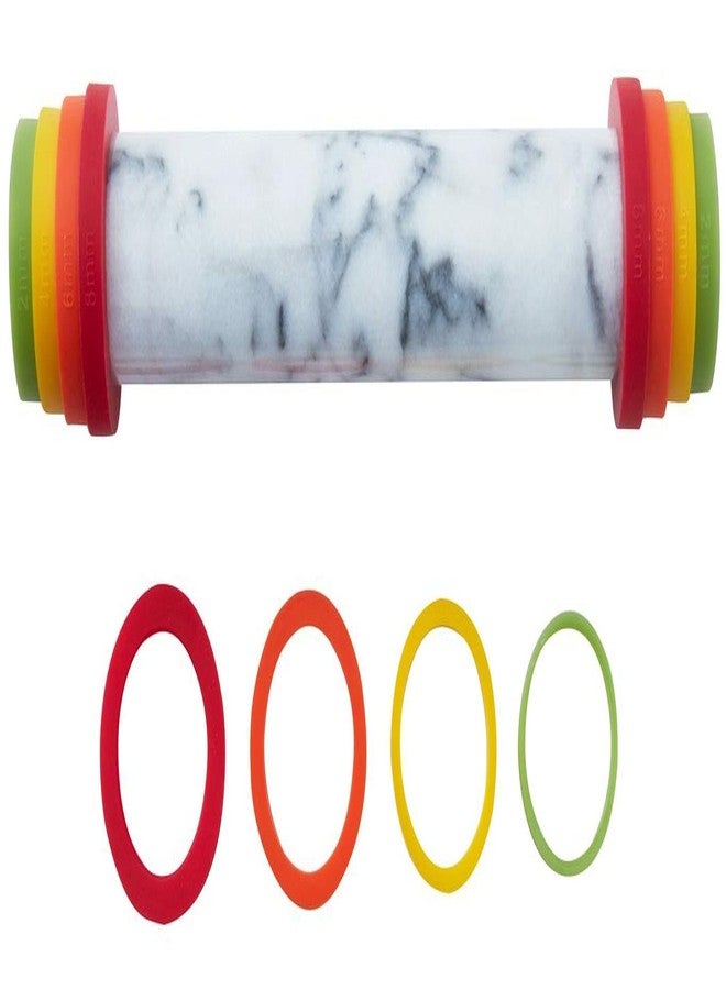 JEmarble Adjustable Rolling Pin with Silicone Guide Rings (Premium Quality) - Image 3