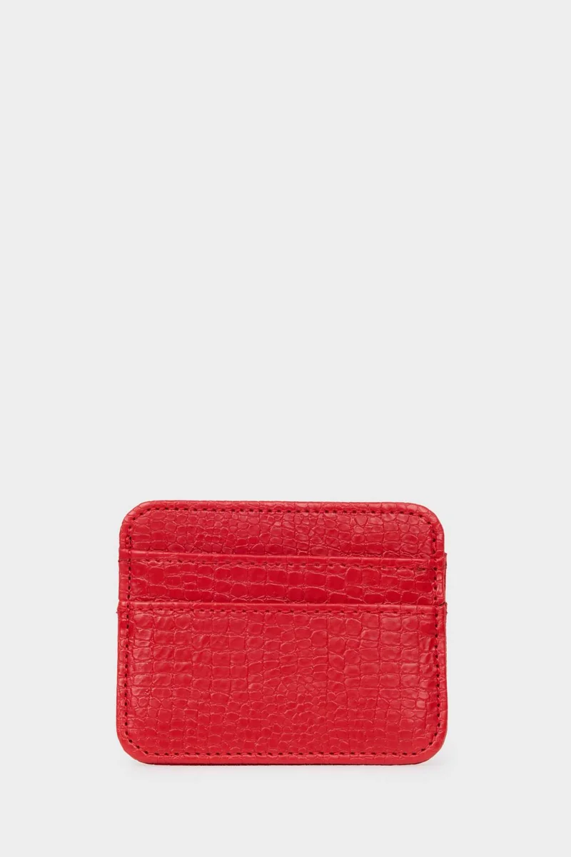 Defacto  Woman Faux Leather Business Card Wallet for Women | Best Price UAE