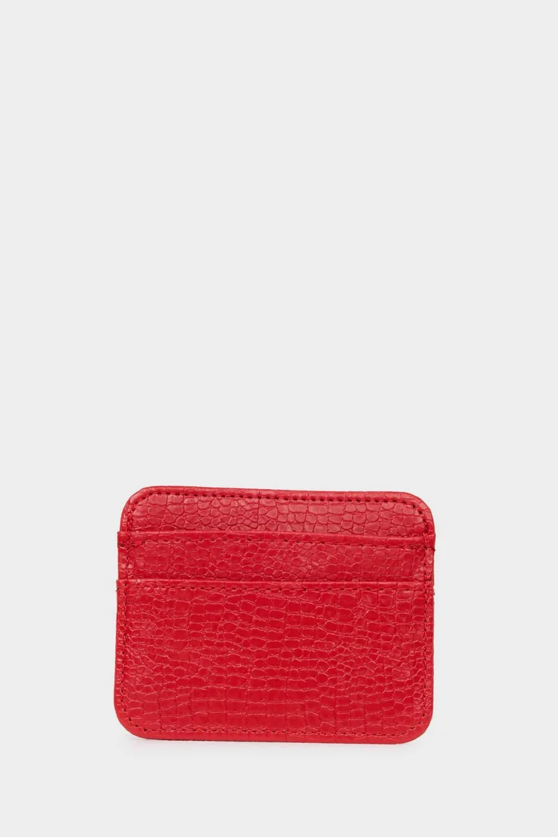 Defacto  Woman Faux Leather Business Card Wallet for Women | Best Price UAE