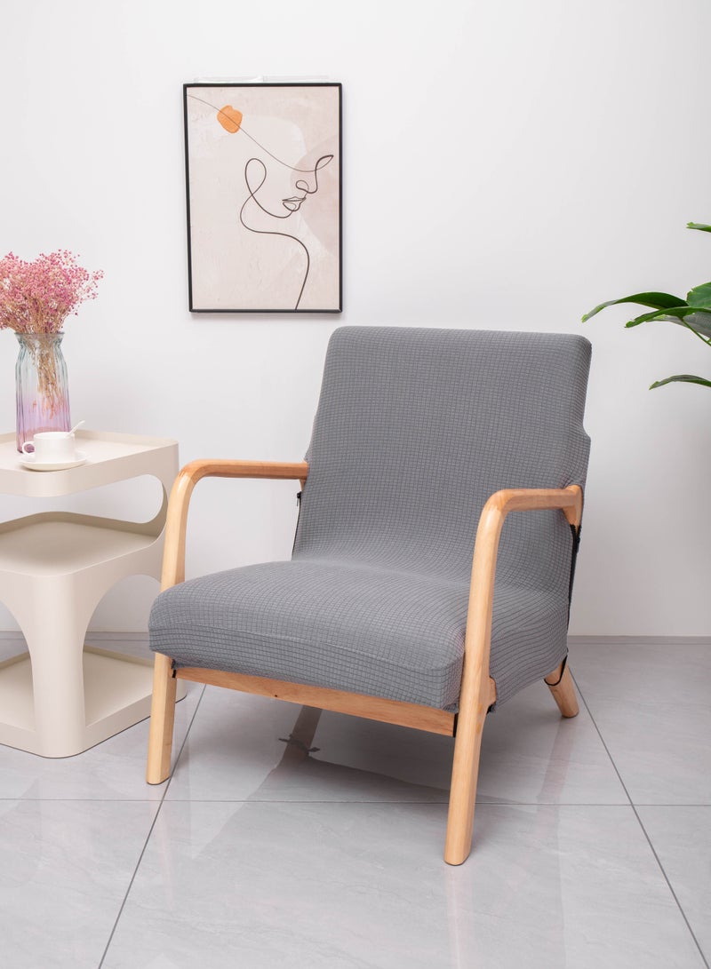 غطاء كرسي مقاوم للماء غطاء كرسي مرن حديث غطاء كرسي بذراع خشبي غطاء حامي غطاء مقعد ديكور المنزل أغطية كراسي غرفة المعيشة (الأغطية فقط، لا يوجد كرسي متضمن. انتبه للحجم!) - Image 2