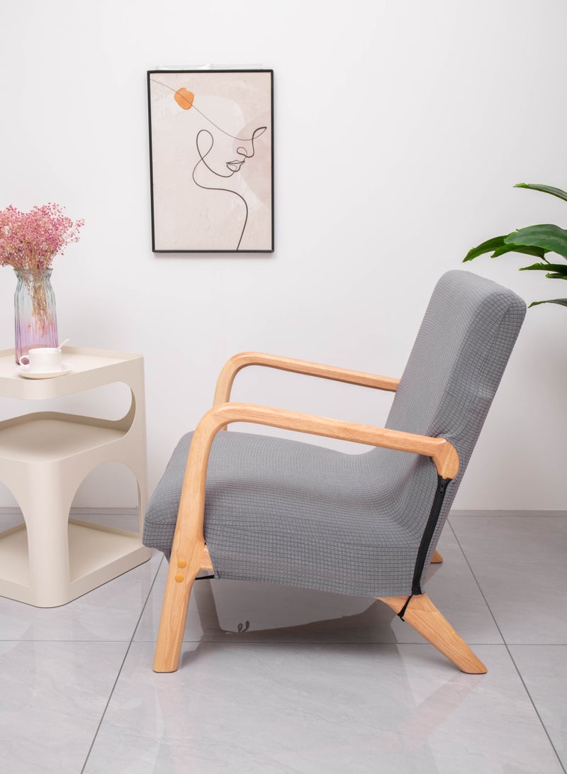 غطاء كرسي مقاوم للماء غطاء كرسي مرن حديث غطاء كرسي بذراع خشبي غطاء حامي غطاء مقعد ديكور المنزل أغطية كراسي غرفة المعيشة (الأغطية فقط، لا يوجد كرسي متضمن. انتبه للحجم!) - Image 3