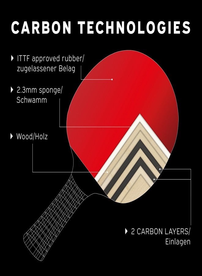 Schildkröt Wood Donic Waldner 5000 Table Tennis Bat, Red - Image 2