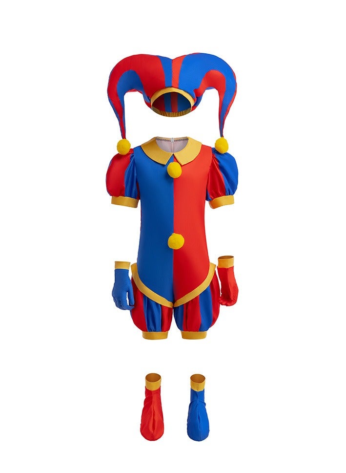 عام زي تأثيري قطعة واحدة للأطفال السيرك الرقمي المدهش Pamny شخصية أداء الحزب زي أداء الرسوم المتحركة زي المهرج - Image 1