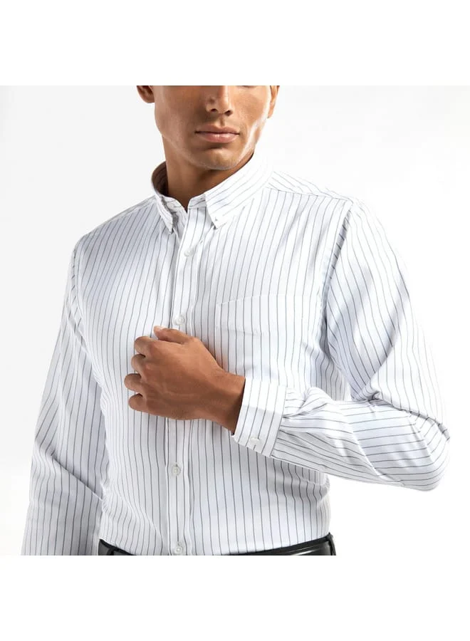 Splash FAV Regular Fit Striped Shirt with Pocket