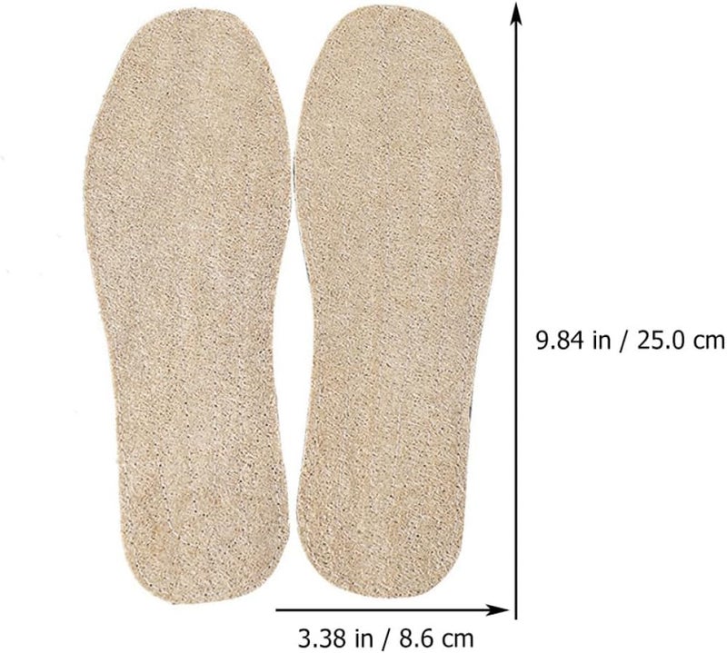 Loofah Shoe Insoles Breathable Sweat Absorption Insoles, Wear-Resistant Loofah Cushion Pads for Men and Women Size 40, Natural Foot Care Inserts for Everyday Use - Image 2