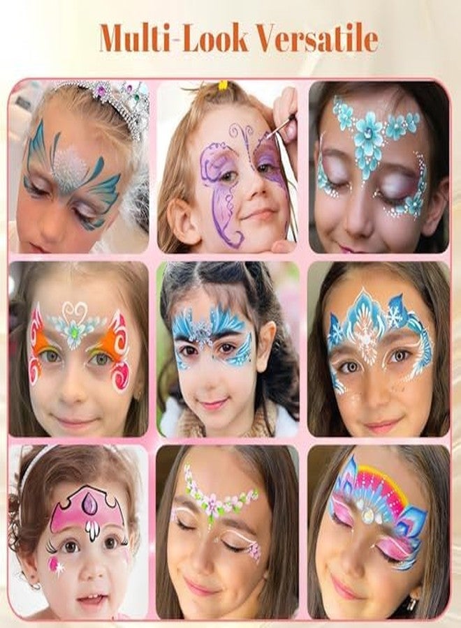 xinxingin 2 Pcs Makeup Kit Set for Kids, Face Paint for Makeup, Face Painting Kit for Makeup Kit Set, Ripple Wave Design Facial Cosmetics for Creative Expression and Events - Image 3