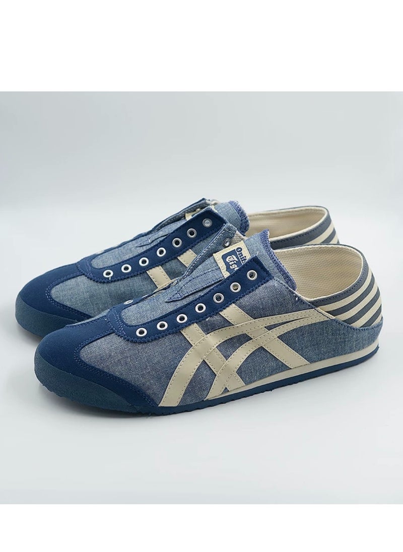 Onitsuka Tiger MEXICO 66 Slip-On Canvas Casual Shoes Dark blue/White  - Image 2