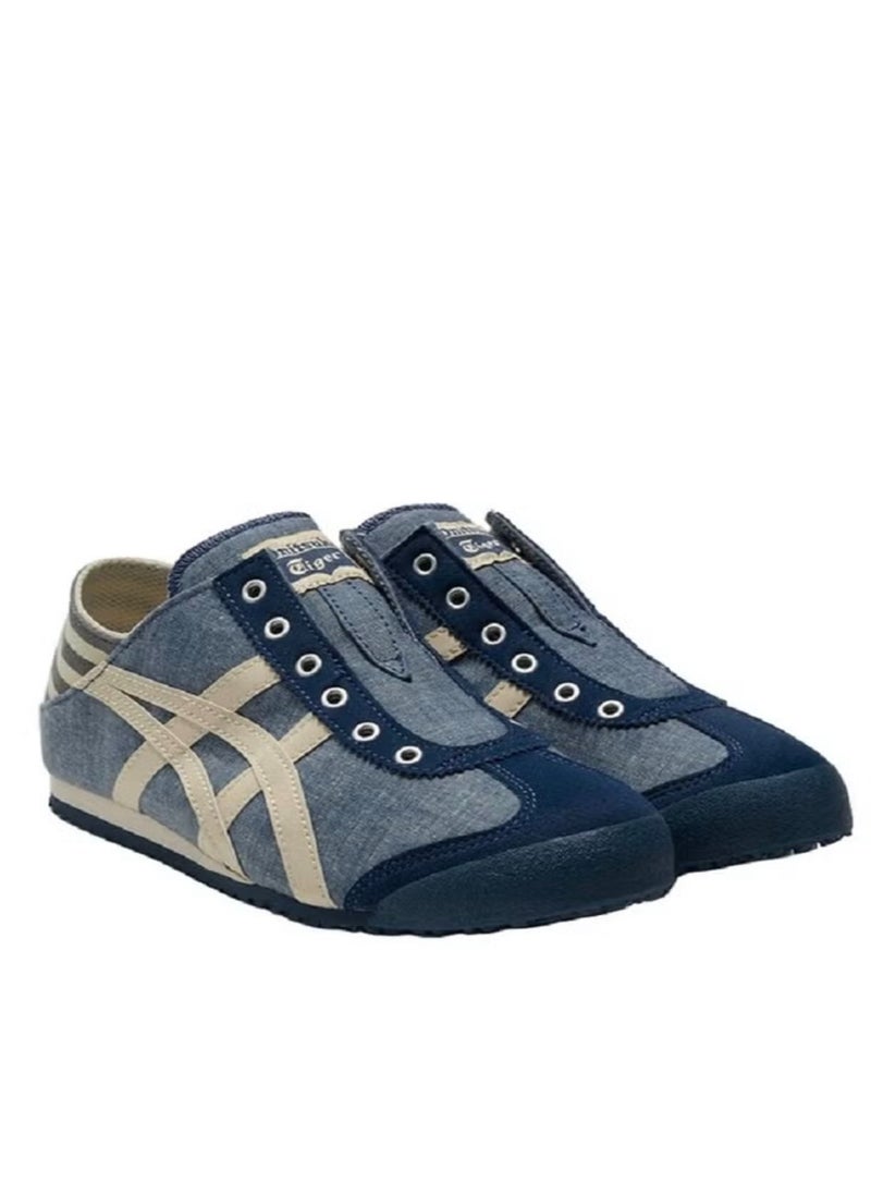 Onitsuka Tiger MEXICO 66 Slip-On Canvas Casual Shoes Dark blue/White  - Image 3