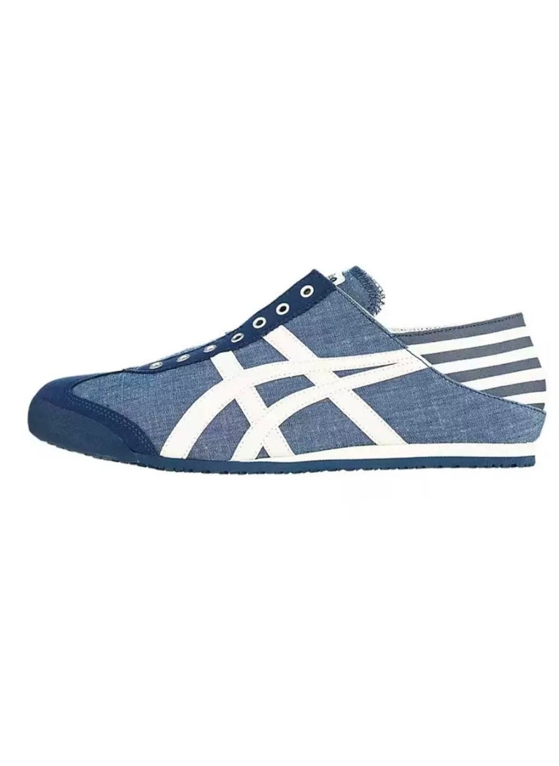 Onitsuka Tiger MEXICO 66 Slip-On Canvas Casual Shoes Dark blue/White  - Image 1