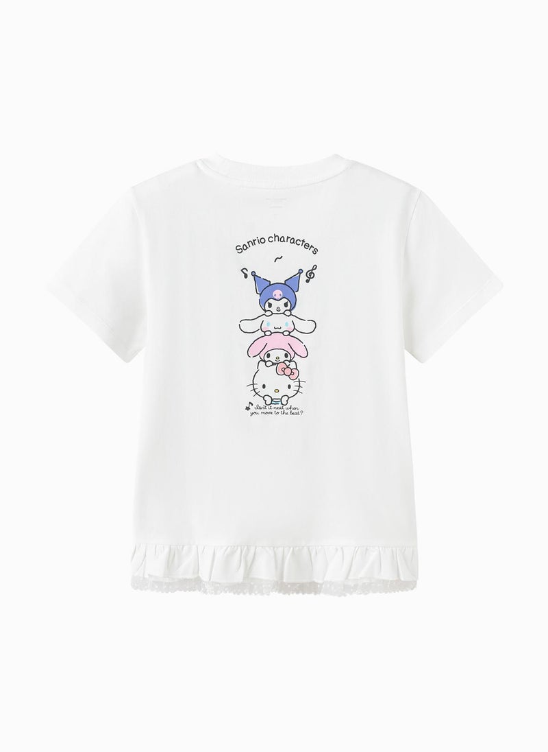 Balabala Kids Girls Round neck short-sleeved T-shirt - Image 2