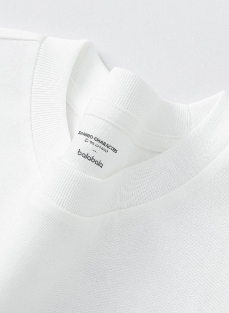 Balabala Kids Girls Round neck short-sleeved T-shirt - Image 3