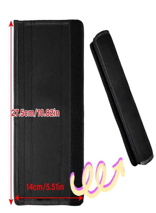 Anglepingping 2 Pack 10.82×5.51in Armrest Handle Cover,Universal Pushchair Protector Handlebar Sleeve Bumper,Dust Proof Handle Accessories Removable Fabric Pushchair Case Grip Bar Replacement Covers(Black) - Image 2