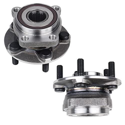 KUSATEC 513220 2PCS Front Wheel Bearing and Hub Assembly Compatible with Subaru Outback Legacy 2005 2006 2007 2008 2009 2010 2011 2012 2013 2014, 5 Lug Bolts w/ABS - Image 1