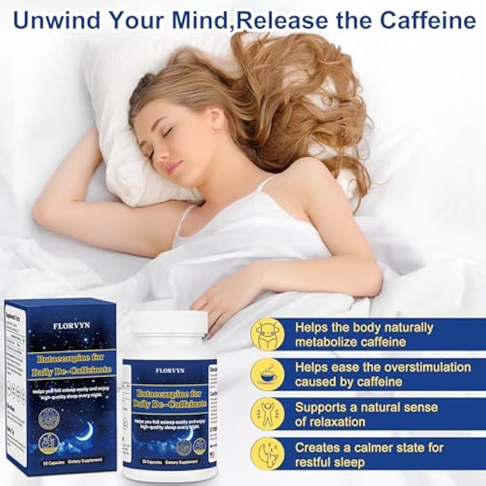 Florvyn Rutaecarpine Supplement for Coffee Lovers – De-Caffeinate, Naturally Derived Formula Supports the Body’s Caffeine Metabolism – Non-Habit Forming, Helps Maintain a Calm & Relaxed State - Image 2
