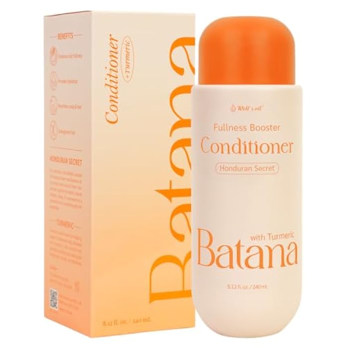 Well's Oil Batana Conditioner with Turmeric | 8.12 fl oz | Conditioning & Moisturizing | With Batana Oil & Botanical Extracts | For Hair & Scalp | 240 ml - Image 1