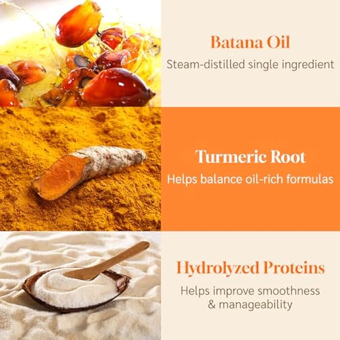 Well's Oil Batana Conditioner with Turmeric | 8.12 fl oz | Conditioning & Moisturizing | With Batana Oil & Botanical Extracts | For Hair & Scalp | 240 ml - Image 3
