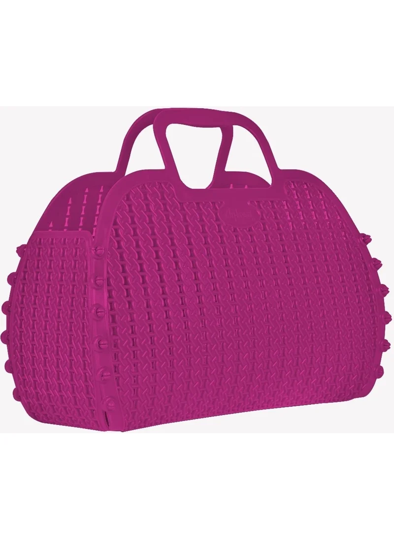 Ayyıldız Aykasa 221026 Purple Foldable Beach Bag
