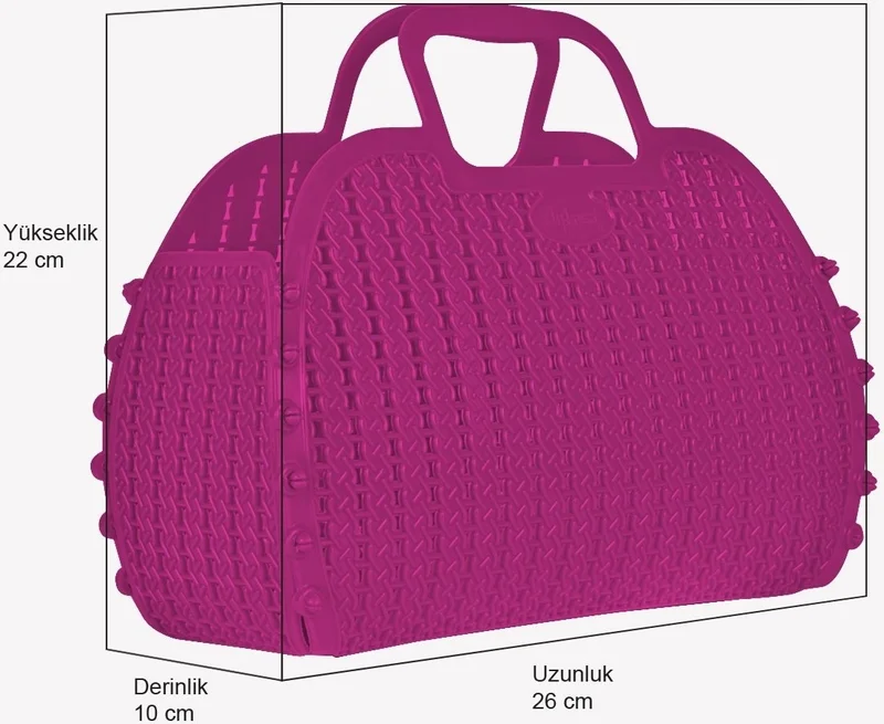 اي يلديز Aykasa 221026 Purple Foldable Beach Bag