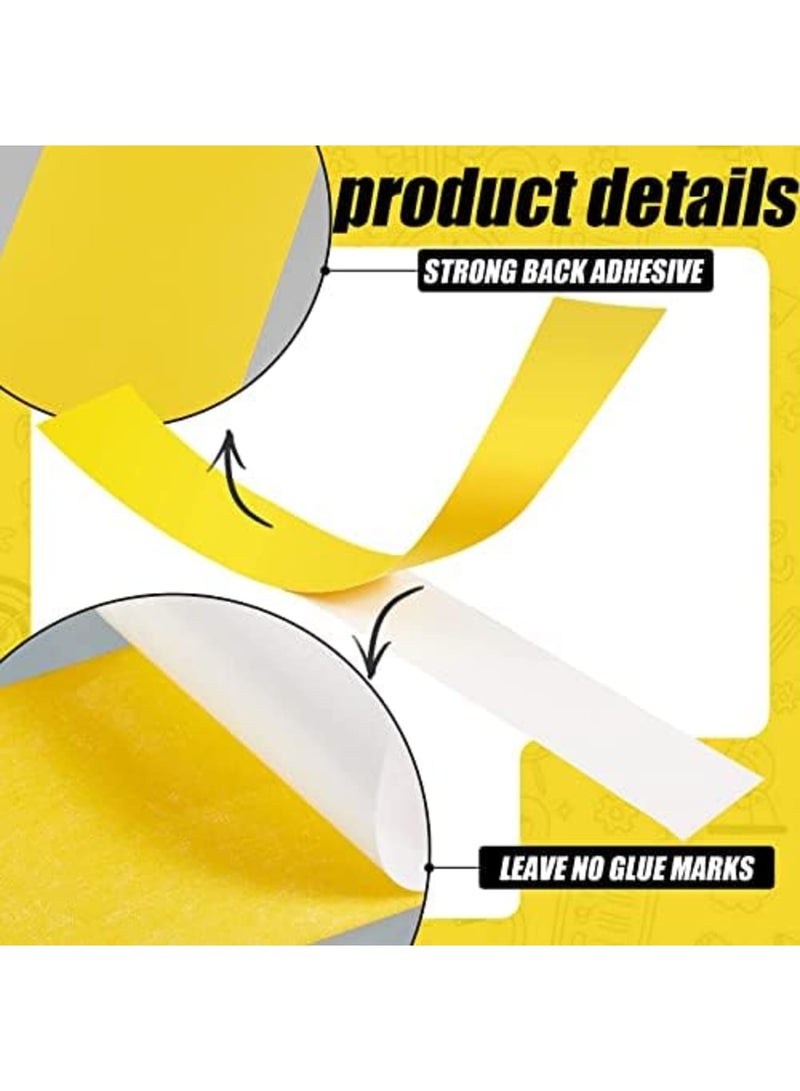 Luckam Zero Gap Woodworking Tape, 20 Pcs More Accurate Cuts on Miter Saw Table Saw PVC Self Adhesive Strips for Positioning Wood Cutting, 2 X 14 Inch, Yellow - Image 2