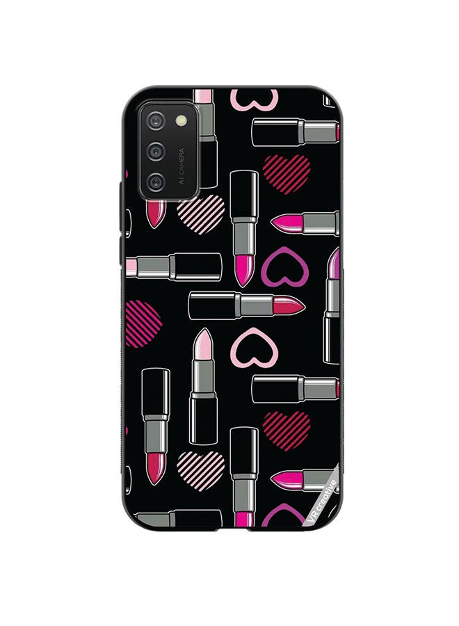 VR CREATIVE Protective Case Cover For Samsung Galaxy A02s Lipsticks Design Multicolour - Image 1
