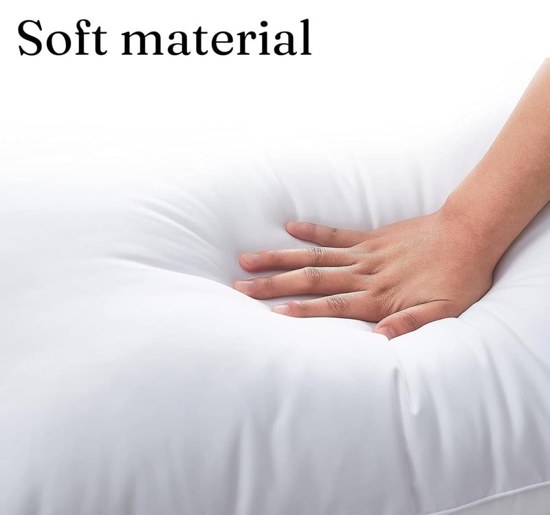 enera Sleep Essentials Prime Pillow 17x27 Inch Neck Support Pillow for Back Sleepers Soft Durable Bed Pillow Fillers for Comfort - Image 3