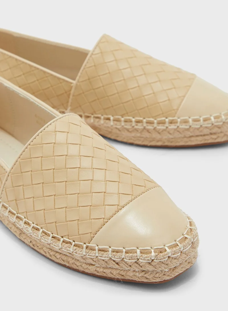 ELLA Weaved Toe Cap Espadrille