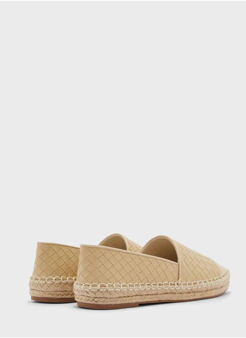 ELLA Weaved Toe Cap Espadrille