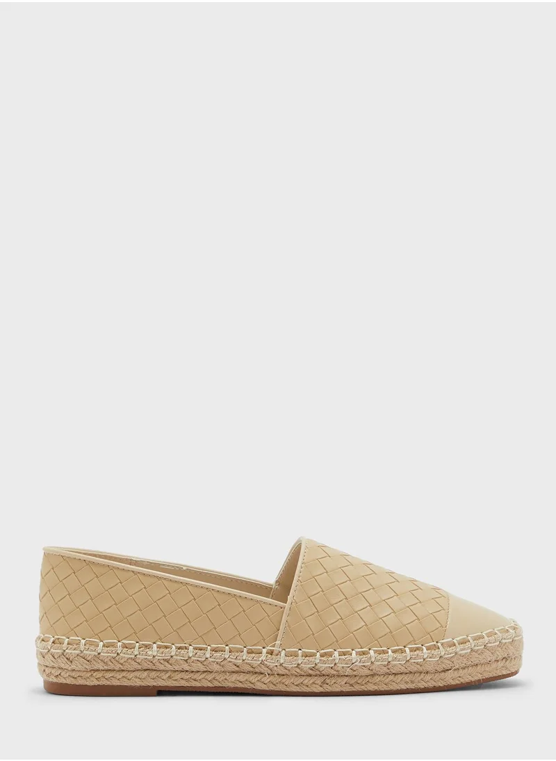 ELLA Weaved Toe Cap Espadrille