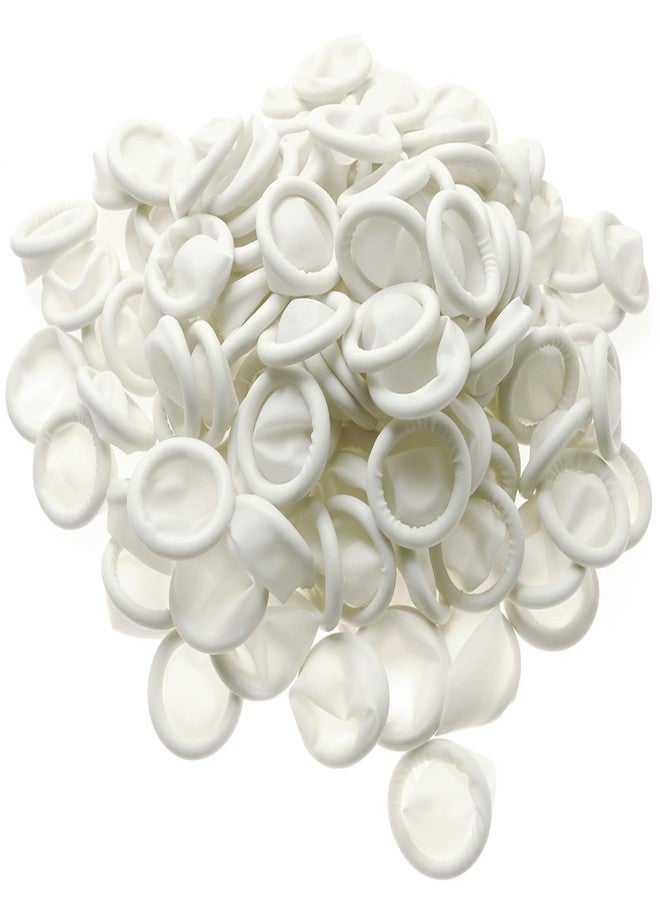 Lind Kitchen 150pcs Disposable Latex Finger Cots Protective Fingertips Gloves Rubber Industrial Fingerstall Sleeves 65x25mm (White) - Image 5