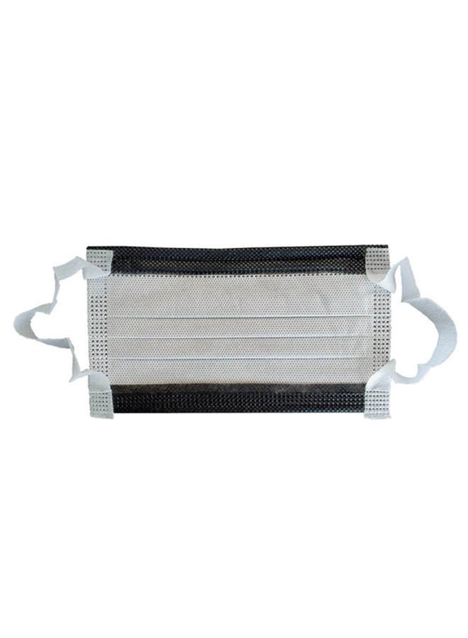 NIBEMINENT Pack Of 50 Pieces Disposable 3 Ply Face Mask Black - Image 3