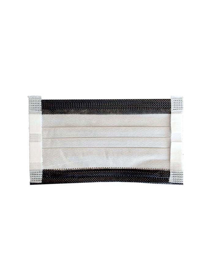 NIBEMINENT Pack Of 50 Pieces Disposable 3 Ply Face Mask Black - Image 2