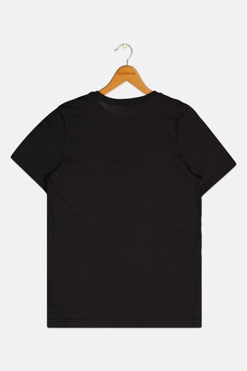 PUMA Kids Boy Short Sleeve Graphic T Shirt, Black/White - Image 3