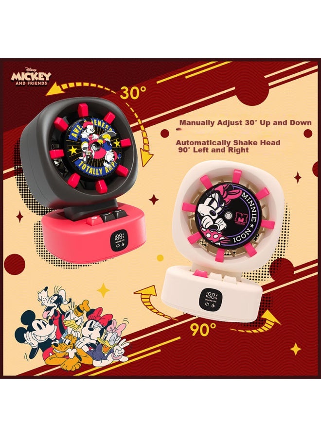 Bigearfox Disney Big-eared Fox Water-cooled Fan With Mist Humidification, Small Cooling Air Conditioner, Desktop Office Home Usb Rechargeable Ultra-quiet Table Fan, Student Dormitory Cooling Device, Strawberry Bear - Image 5