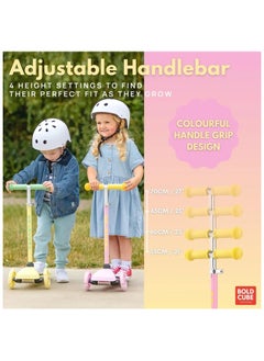 PlayandDream Teeny 3 Wheel Scooter For Kids 2+- Pink  - Image 4