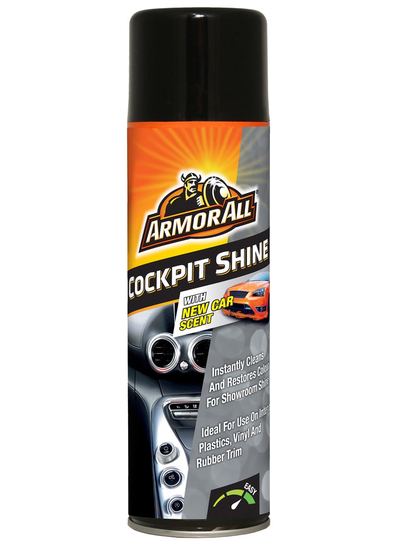 ARMOR ALL - Cockpit Shine 500Ml, Instant Shine, Cleaning, And Restoration, With New Car Smell, 1 Piece - Image 1