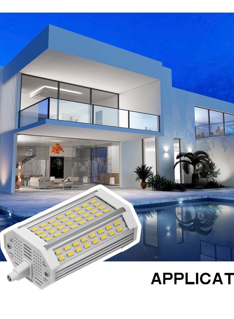 R7S 118mm LED Bulb, J-Type Double Ended LED Bulbs, 30W J Type Led Bulbs 300W T3 Halogen Bulb Equivalent, R7S 118mm Double-Ended Base J118 Flood Lights for Household Security Lighting -Daylight - Image 2