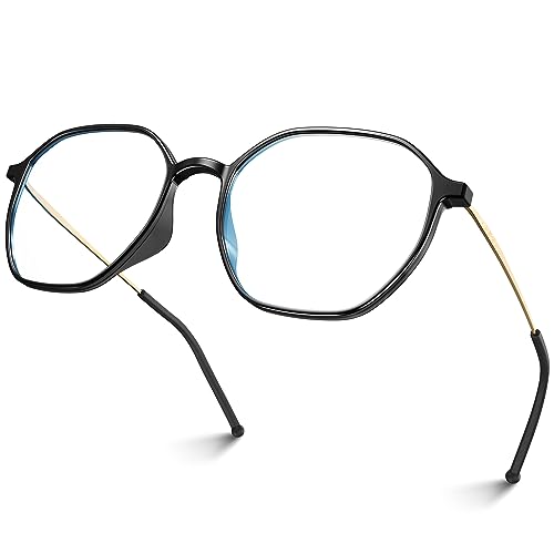 VISOONE Lightweight TR90 Blue Light Blocking Glasses Frame with Anti Glare Eye Protection for Women and Men RANE - Image 1