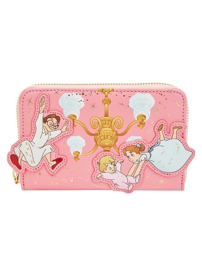 Loungefly محفظة بيتر بان القابلة للطيران بمناسبة الذكرى السبعين باللون الوردي - Image 1