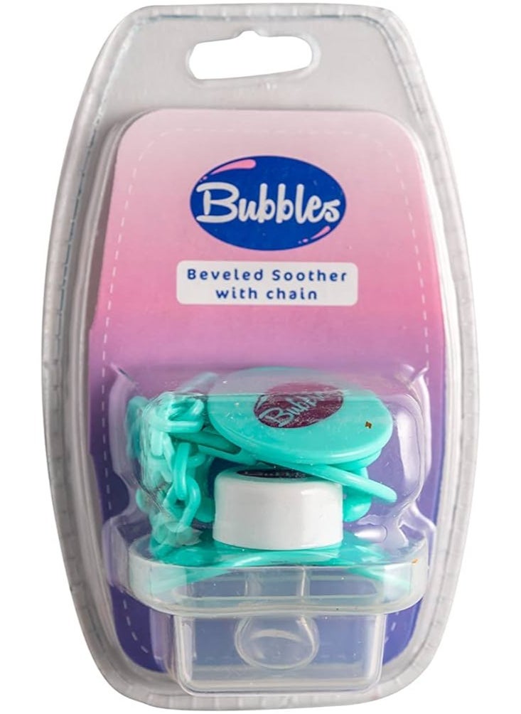 Bubbles Bubbles Beveled Soother With Chain Multi-Colors  - Image 4